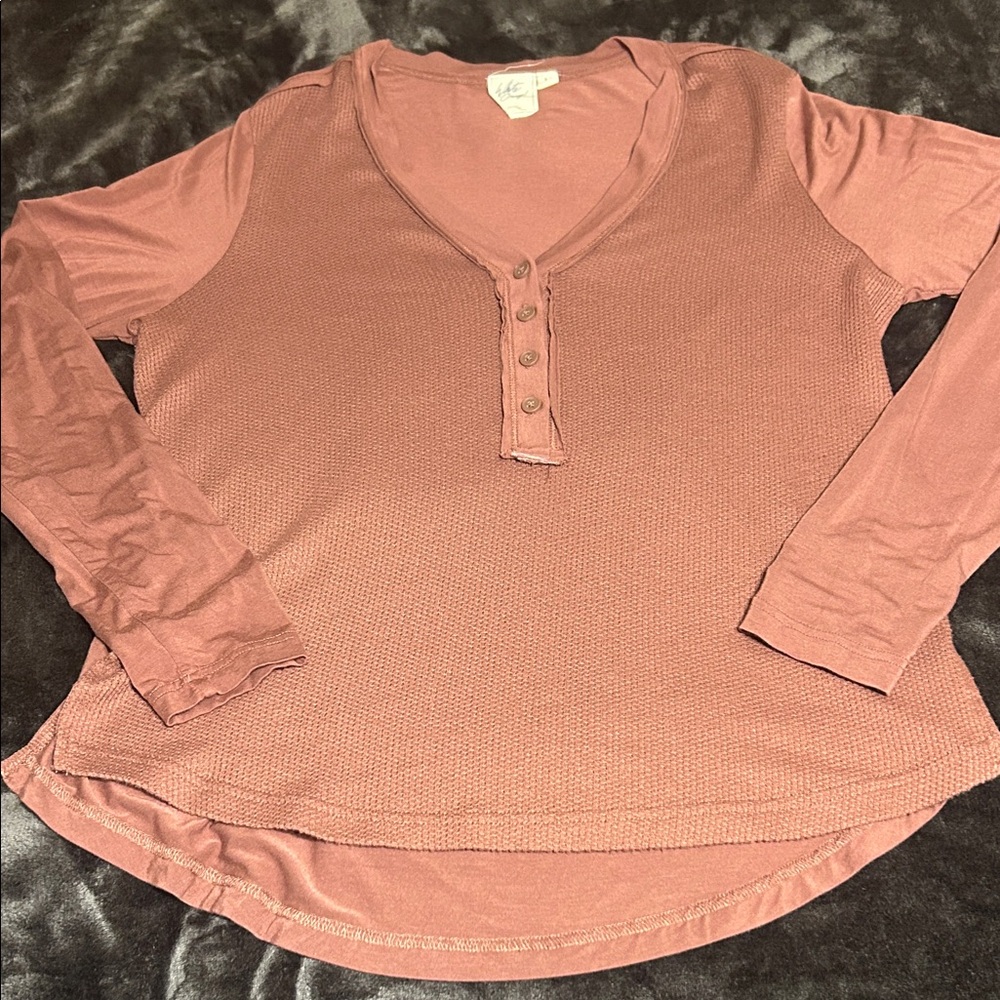 White Crow Dusty Rose Long Sleeve Top